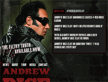 Tablet Screenshot of andrewdiceclay.com